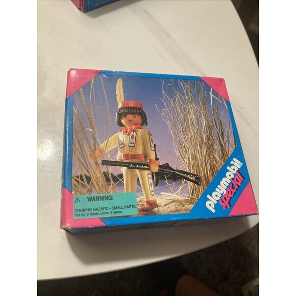 native American Hunter Vintage 1993 Playmobil Special 4504 NEW in Box Indian - Picture 1 of 6